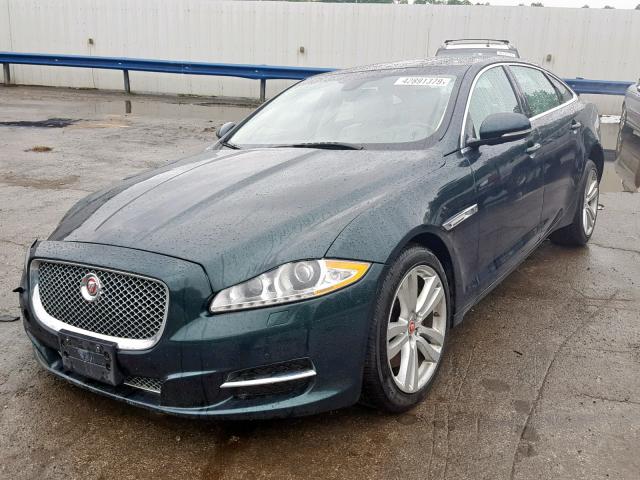 SAJWJ2GD7E8V64363 - 2014 JAGUAR XJL PORTFO GREEN photo 2