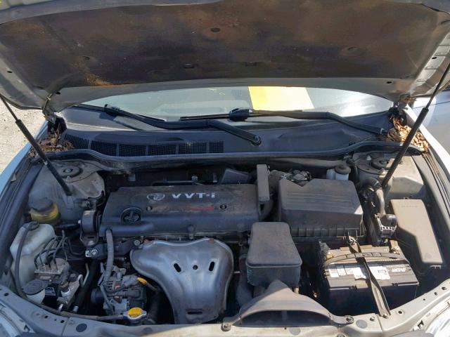 4T1BE46K57U699795 - 2007 TOYOTA CAMRY NEW SILVER photo 7