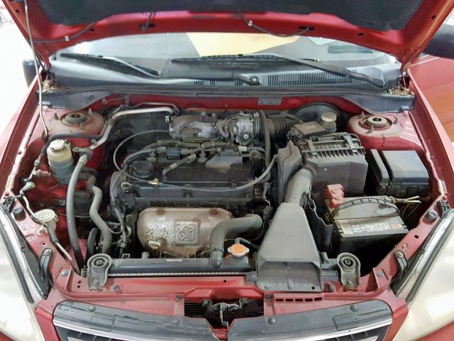 JA3AJ26E66U057741 - 2006 MITSUBISHI LANCER ES RED photo 7