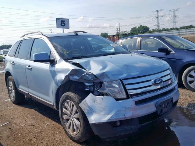 2FMDK38C28BA98000 - 2008 FORD EDGE SEL BLUE photo 1