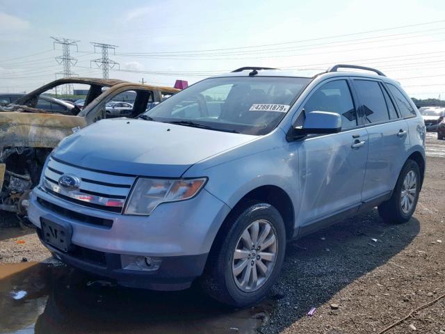 2FMDK38C28BA98000 - 2008 FORD EDGE SEL BLUE photo 2