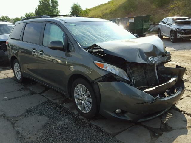 5TDYK3DCXBS002423 - 2011 TOYOTA SIENNA XLE GRAY photo 1