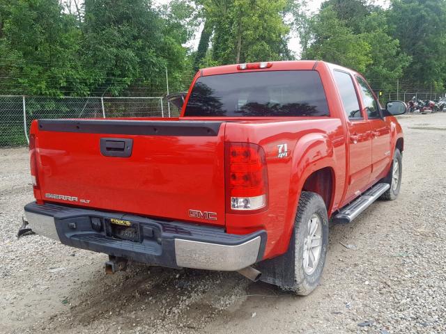 3GTEK13M47G501886 - 2007 GMC NEW SIERRA RED photo 4