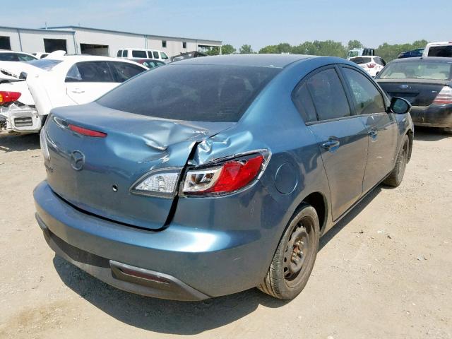 JM1BL1UF8B1402267 - 2011 MAZDA 3 I TEAL photo 4