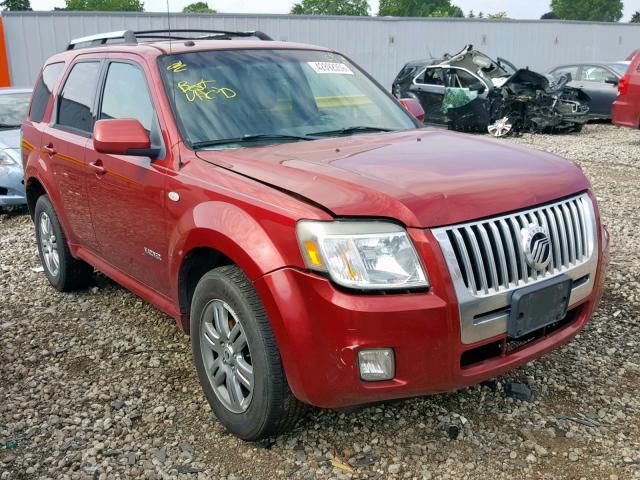 4M2CU97148KJ43614 - 2008 MERCURY MARINER PR RED photo 1