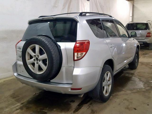 JTMBD31V275073604 - 2007 TOYOTA RAV4 LIMIT SILVER photo 4