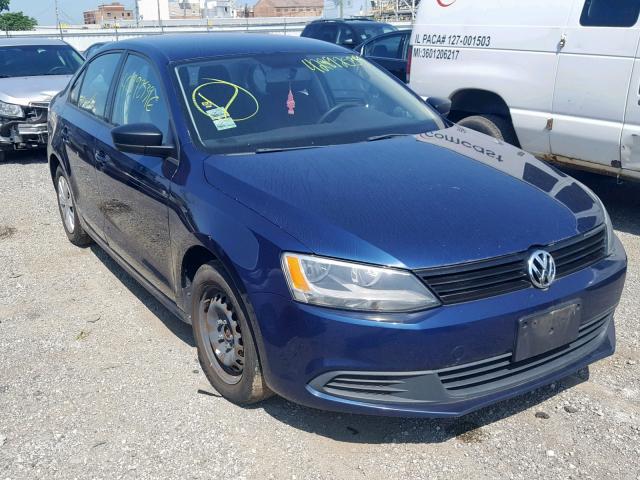 3VW2K7AJ9BM331966 - 2011 VOLKSWAGEN JETTA BASE BLUE photo 1