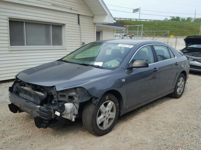 1G1ZG57B584258048 - 2008 CHEVROLET MALIBU LS GRAY photo 2