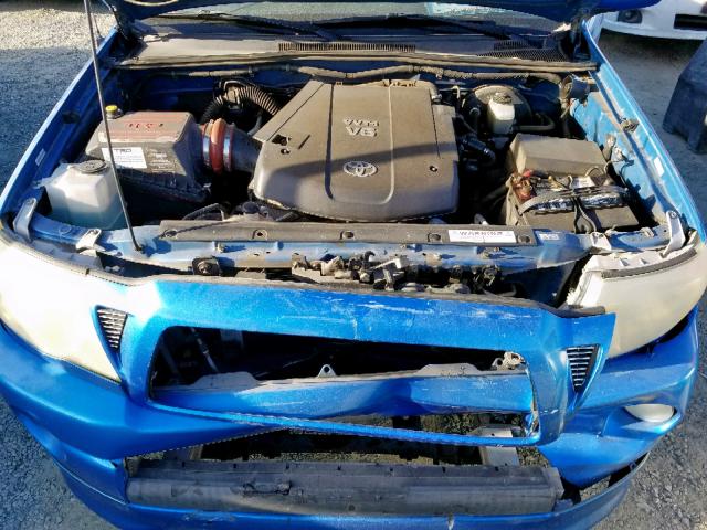 5TETU22N06Z242236 - 2006 TOYOTA TACOMA X-R BLUE photo 7