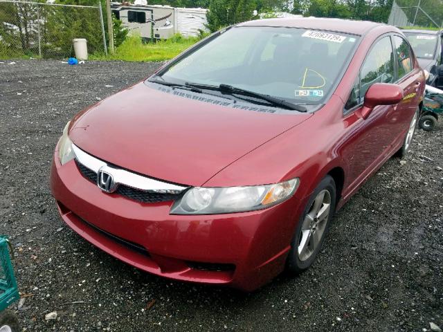 2HGFA16649H322515 - 2009 HONDA CIVIC LX-S Qırmızı foto 2