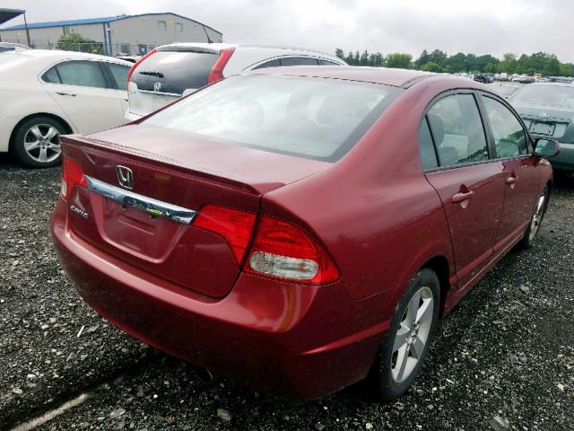 2HGFA16649H322515 - 2009 HONDA CIVIC LX-S Qırmızı foto 4