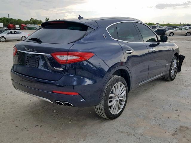 ZN661XUL1KX310638 - 2019 MASERATI LEVANTE LU BLUE photo 4