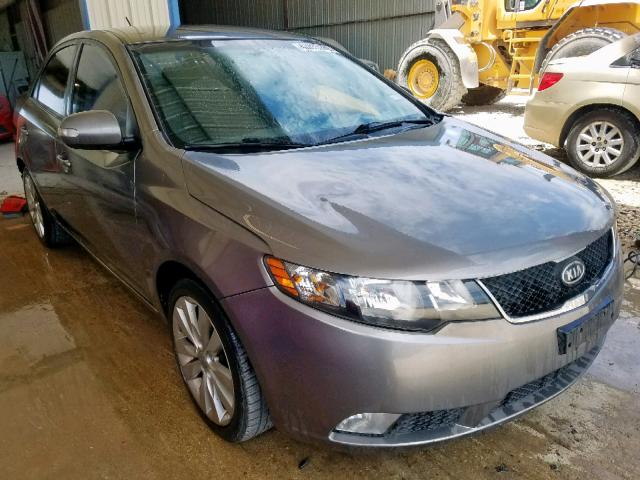 KNAFW4A33A5242307 - 2010 KIA FORTE SX GRAY photo 1