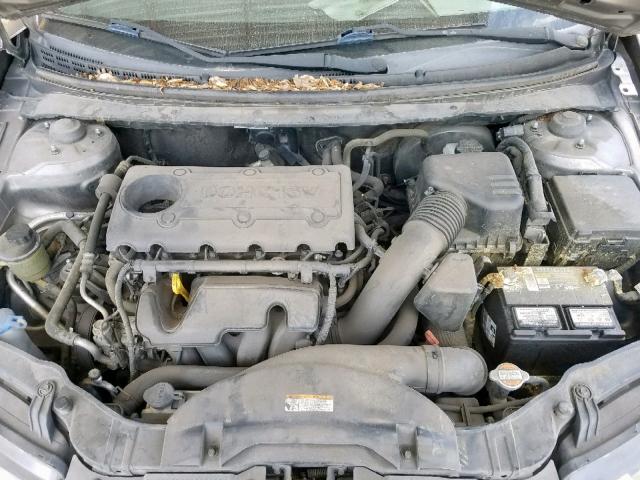 KNAFW4A33A5242307 - 2010 KIA FORTE SX GRAY photo 7