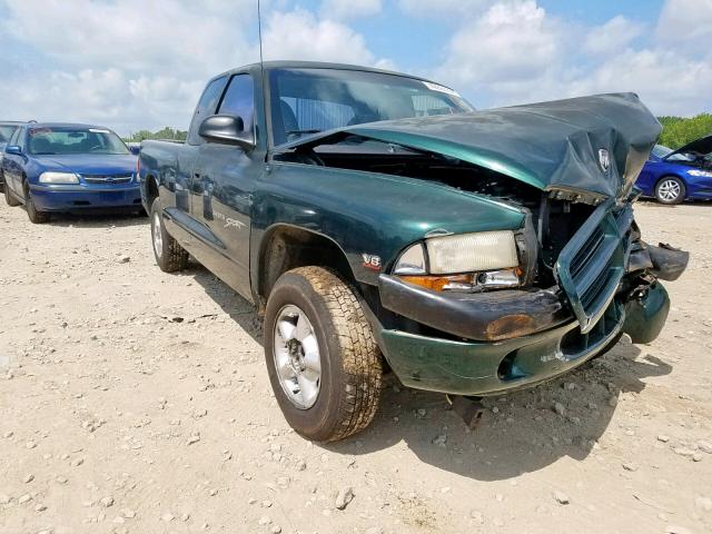 1B7GL22Y1XS303811 - 1999 DODGE DAKOTA GREEN photo 1