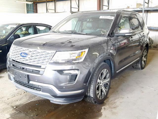 1FM5K8HT4KGA50080 - 2019 FORD EXPLORER P CHARCOAL photo 2