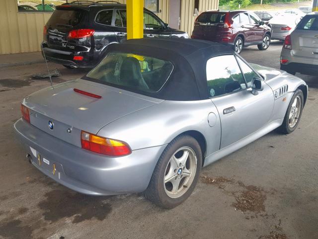 4USCH732XTLB71866 - 1996 BMW Z3 1.9 GRAY photo 4