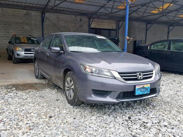 1HGCR2F31EA072375 - 2014 HONDA ACCORD LX SILVER photo 1