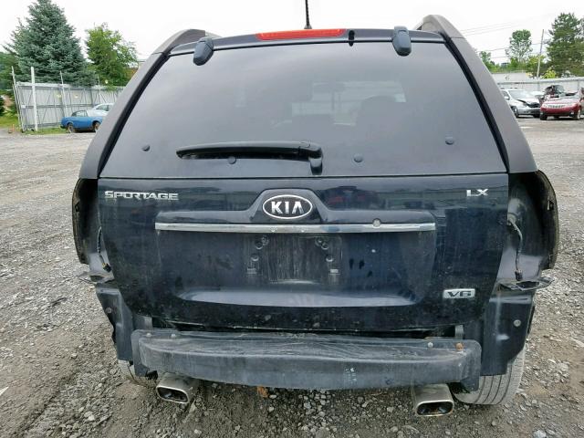 KNDJE723977430147 - 2007 KIA SPORTAGE E BLACK photo 9