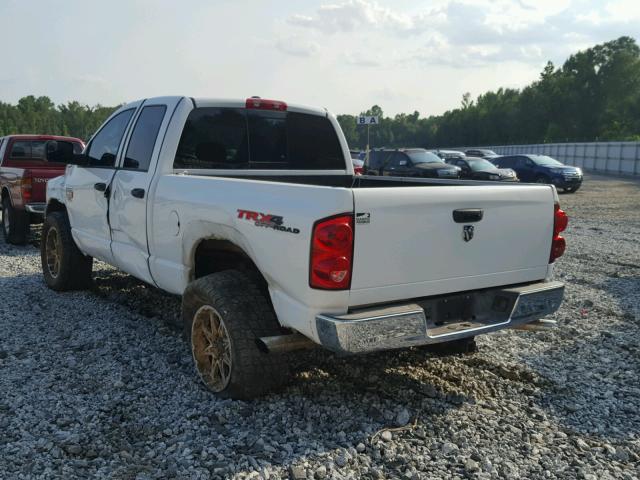 3D7KS28TX9G506883 - 2009 DODGE RAM 2500 WHITE photo 3