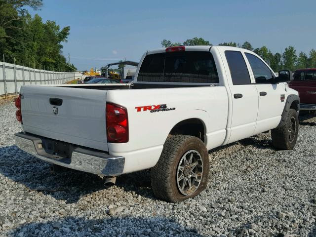 3D7KS28TX9G506883 - 2009 DODGE RAM 2500 WHITE photo 4