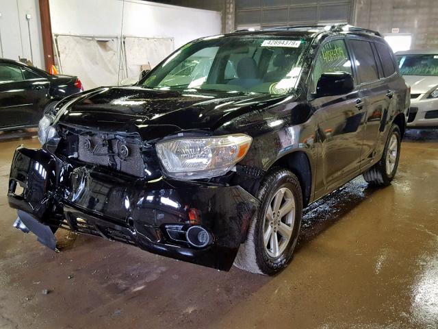 JTEES41A982095460 - 2008 TOYOTA HIGHLANDER BLACK photo 2