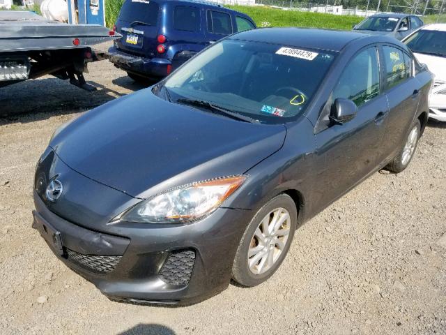 JM1BL1V84C1544374 - 2012 MAZDA 3 I CHARCOAL photo 2