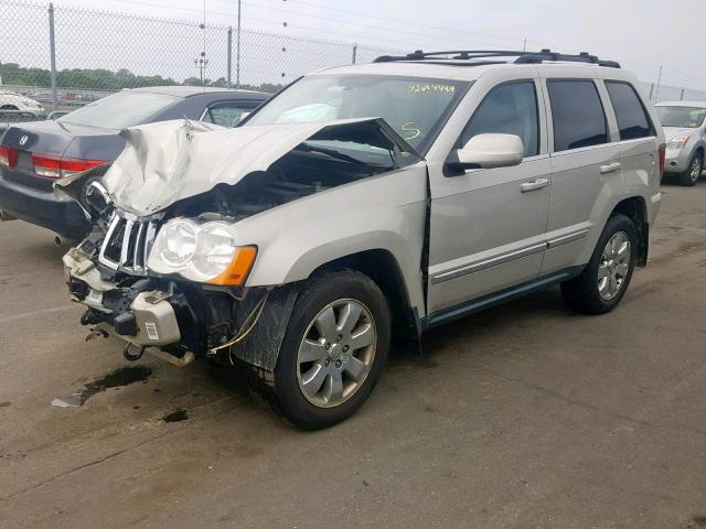 1J8HR58238C245714 - 2008 JEEP GRAND CHER BEIGE photo 2