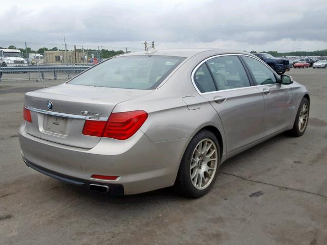 WBAKC8C59BC432316 - 2010 BMW 7 SERIES ნაცრისფერი ფოტო 4