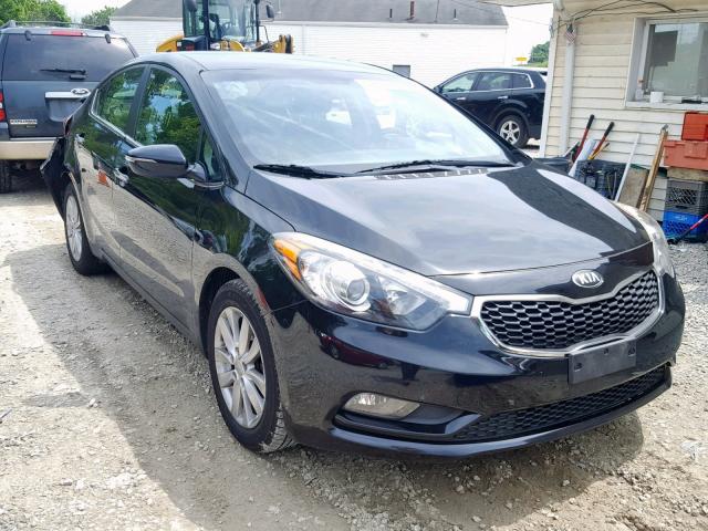 KNAFX4A8XE5054169 - 2014 KIA FORTE EX BLACK photo 1