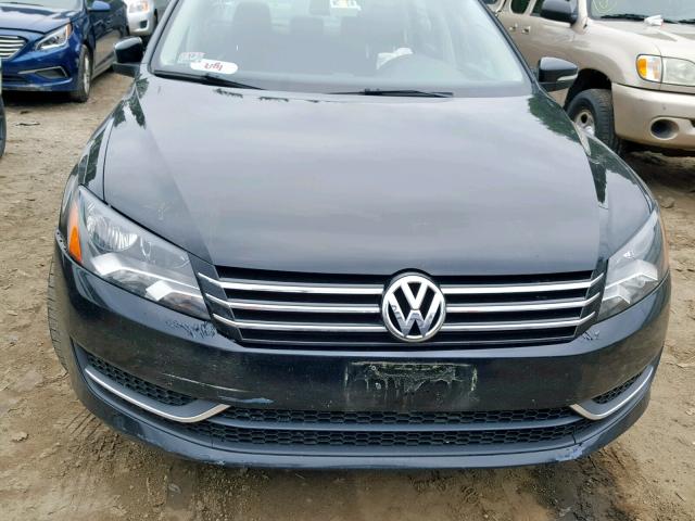 1VWAP7A39DC132662 - 2013 VOLKSWAGEN PASSAT S BLACK photo 9