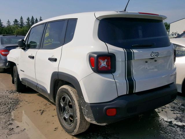 ZACCJAAT3FPC26576 - 2015 JEEP RENEGADE S WHITE photo 3