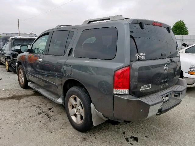 5N1AA08A04N709692 - 2004 NISSAN ARMADA SE GRAY photo 3