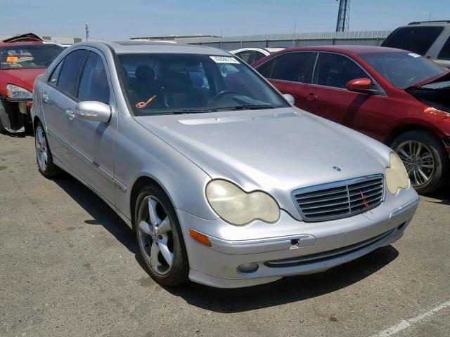 WDBRF40J44F551278 - 2004 MERCEDES-BENZ C 230K SPO SILVER photo 1