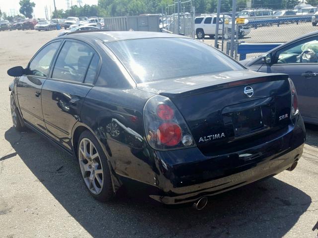 1N4BL11D56C161559 - 2006 NISSAN ALTIMA SE BLACK photo 3