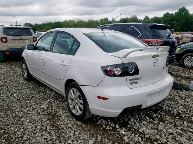 JM1BK323581775797 - 2008 MAZDA 3 S WHITE photo 3