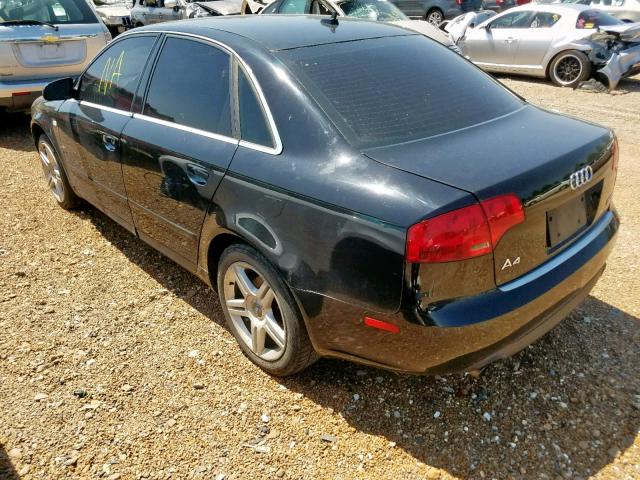 WAUAF78E47A108327 - 2007 AUDI A4 2 BLACK photo 3