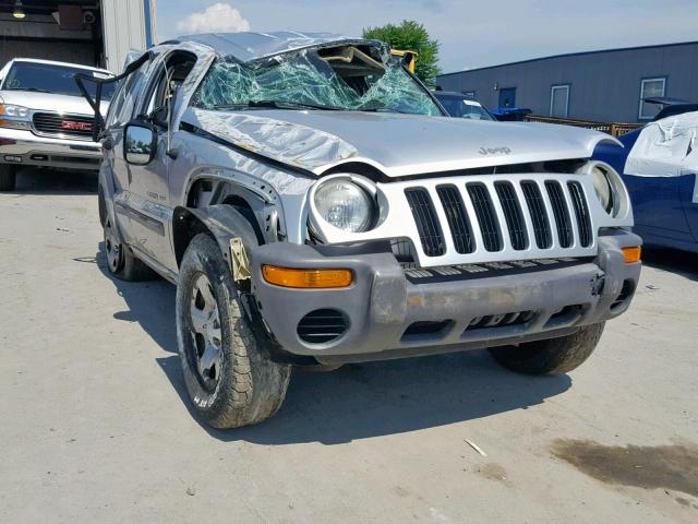 1J4GL48K43W645975 - 2003 JEEP LIBERTY SP SILVER photo 1