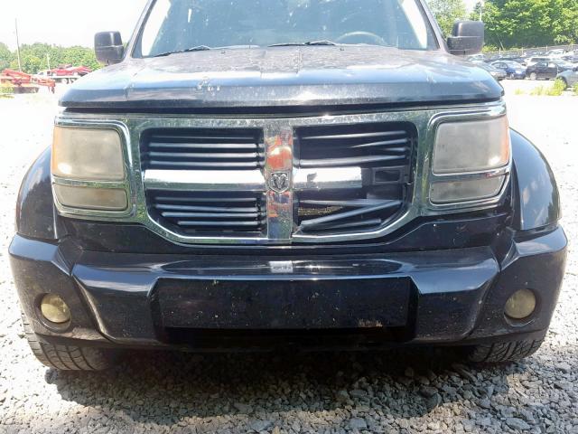 1D8GT58K47W622103 - 2007 DODGE NITRO SLT BLACK photo 9