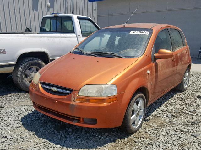 KL1TD66607B733719 - 2007 CHEVROLET AVEO BASE Narıncı foto 2