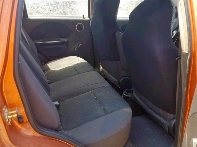 KL1TD66607B733719 - 2007 CHEVROLET AVEO BASE Narıncı foto 6