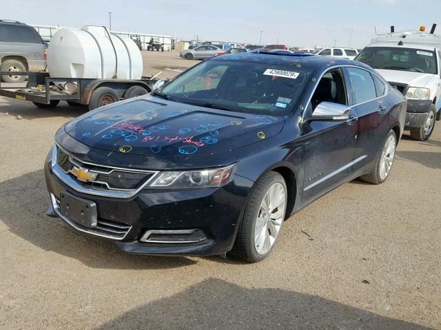 2G1165S35F9117328 - 2015 CHEVROLET IMPALA LTZ BLACK photo 2