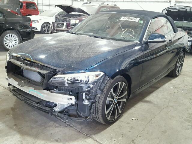 WBA1L9C5XGV325529 - 2016 BMW 228 XI BLUE photo 2