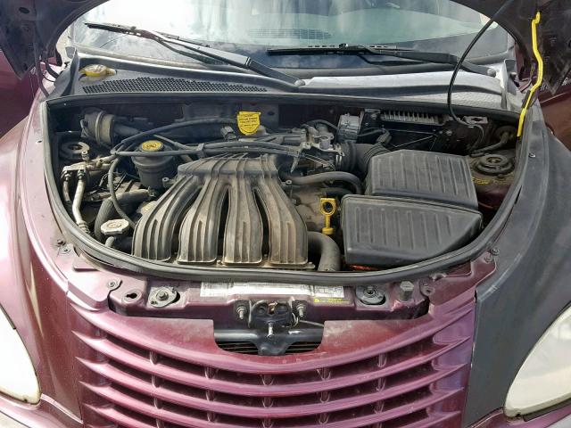 3C4FY58BX2T304772 - 2002 CHRYSLER PT CRUISER PURPLE photo 7