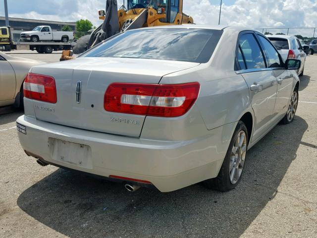 3LNHM26166R668697 - 2006 LINCOLN ZEPHYR WHITE photo 4