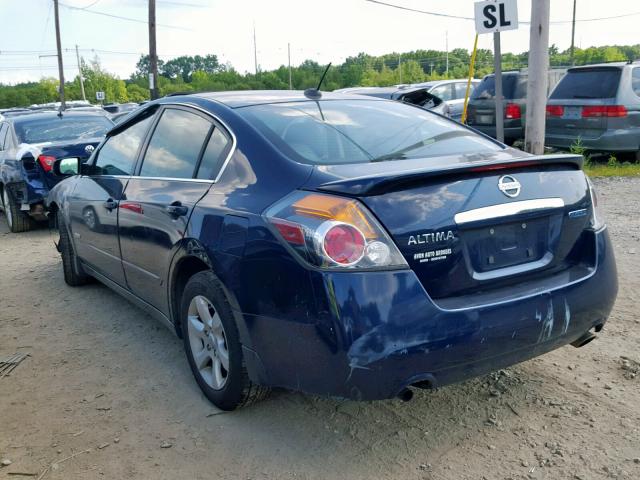 1N4CL21E68C230734 - 2008 NISSAN ALTIMA HYB BLUE photo 3