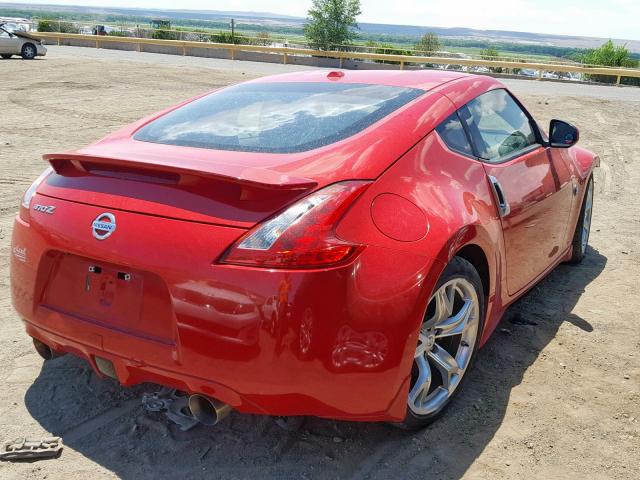 JN1AZ4EH2BM554526 - 2011 NISSAN 370Z BASE RED photo 4