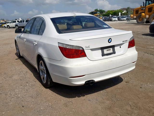 WBANW13578CZ76396 - 2008 BMW 535 I WHITE photo 3