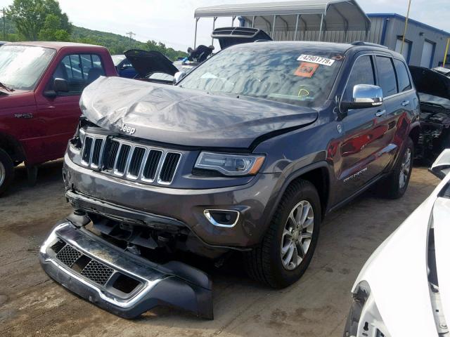 1C4RJFBG0EC331104 - 2014 JEEP GRAND CHER GRAY photo 2