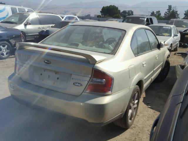 4S4BL86C664219140 - 2006 SUBARU LEGACY OUT GREEN photo 4